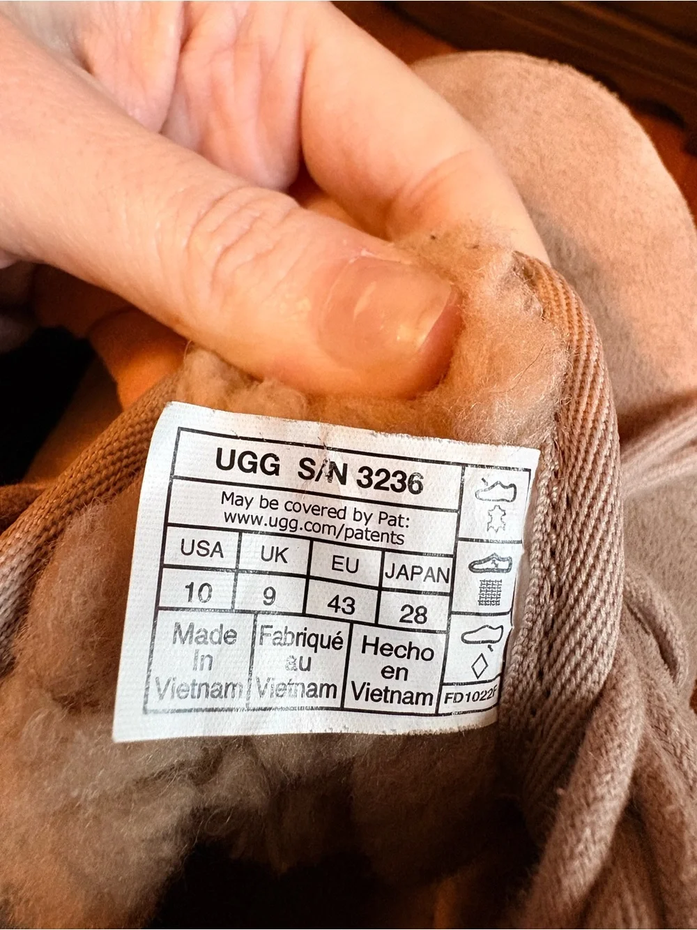 UGG Chestnut Suede Shearling-Lined Ankle Boot